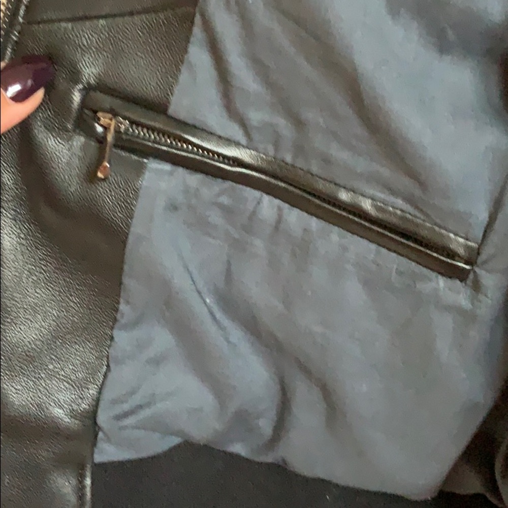 Acne Studios Ashton Leather Bomber Jacket Size 46 - Picture 11 of 12